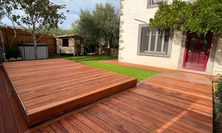 Conception, fabrication et pose d'une terrasse mobile à Carcassonne