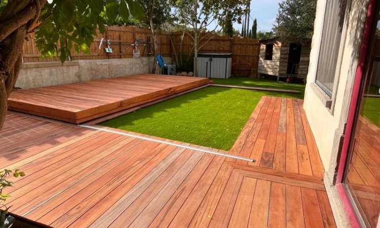 Conception, fabrication et pose d'une terrasse mobile à Carcassonne